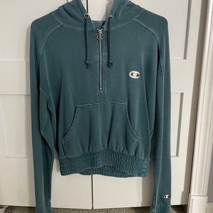 Champion half-zip with hood